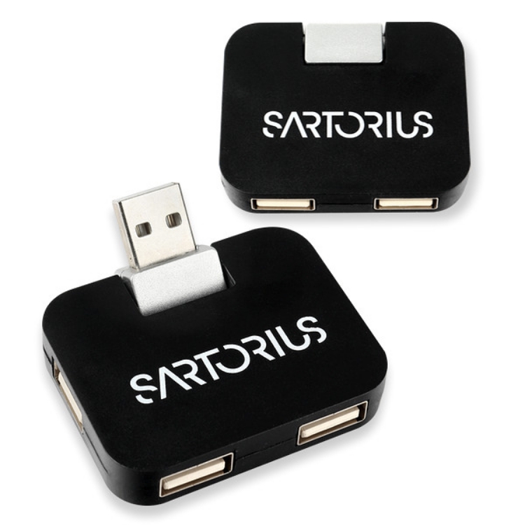 Bild von Reise USB Hub schwarz 