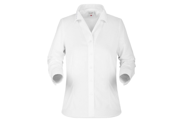 Bild von Damenbluse Luxor, Olymp 0642, Langarm, weiß comfort fit