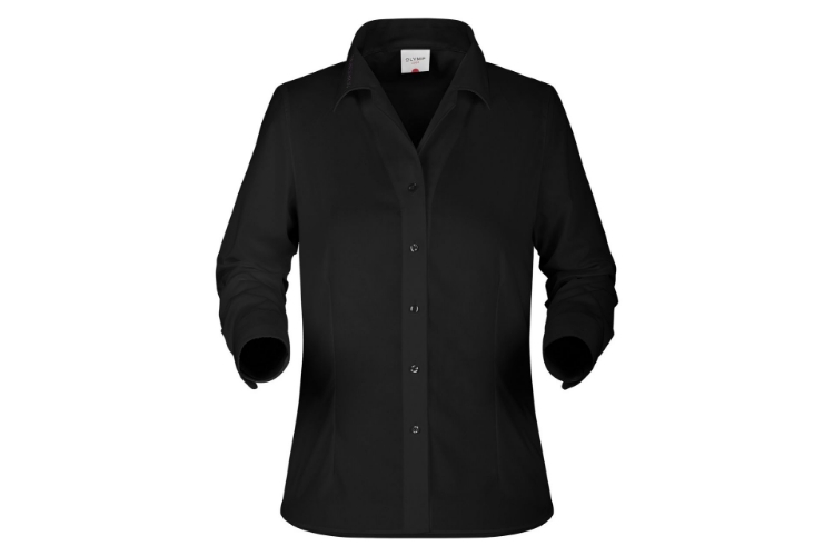 Bild von Damenbluse Luxor, Olymp 0642, Langarm, schwarz comfort fit