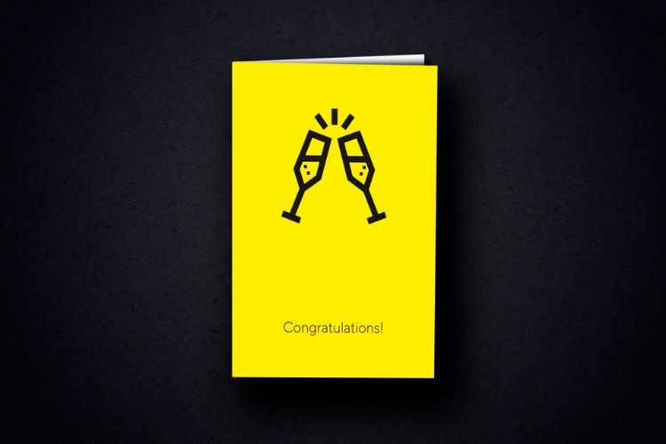 Bild von Glückwunschkarte DIN A6 "Prost" inkl. Briefhülle